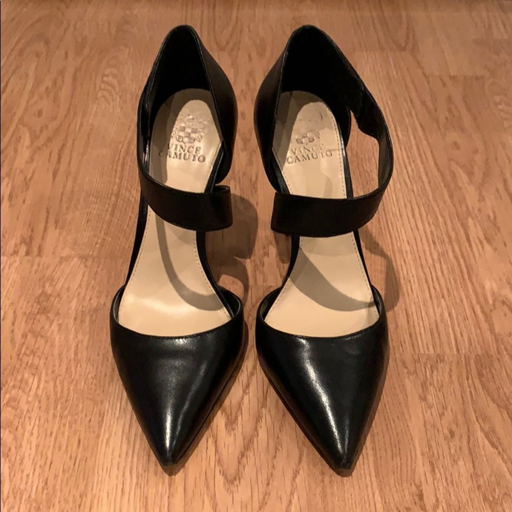 Vince Camuto Leather Carlotte Asymmetrical Heel